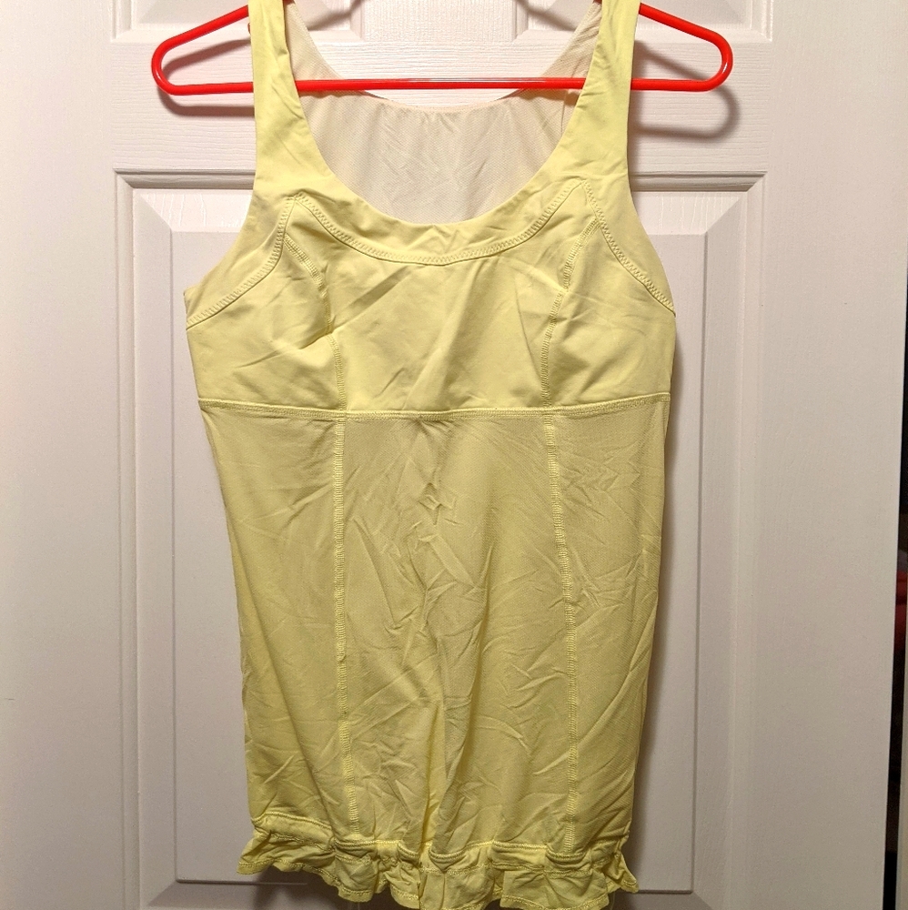 Lululemon tame me tank yellow tank top